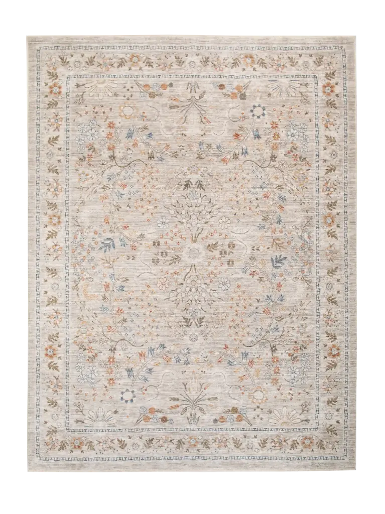 Georgina Traditional Floral - Ivory Beige/Multi 