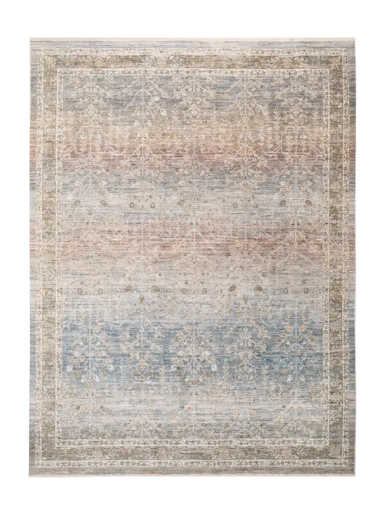 Aubrey Vintage Distressed  - Ocean/Spice 