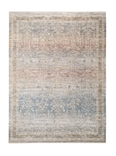 Aubrey Vintage Distressed  - Ocean/Spice 